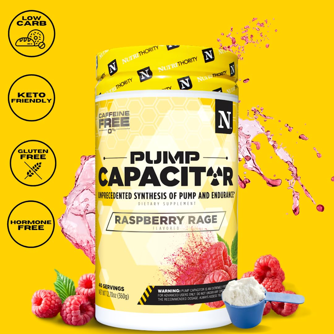 Nutrithority Pump Capacitor Non-Stimulant Sugar-Free Pre Workout for Men & Women Nutrithority uk supplements