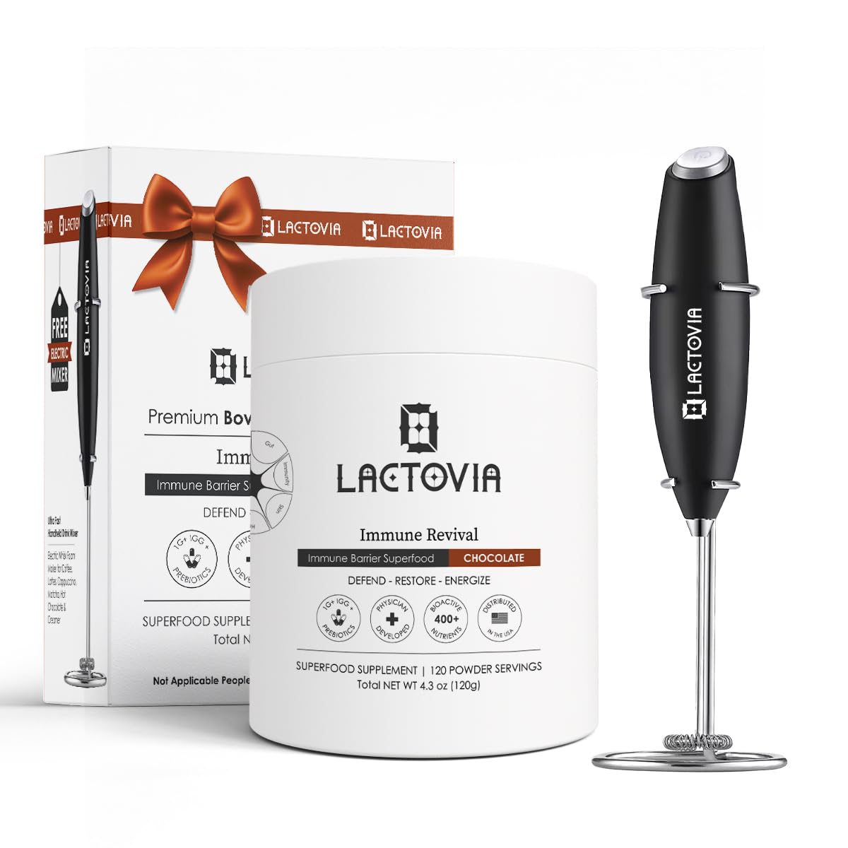LACTOVIA Bovine Colostrum Powder – Chocolate Flavor | Grass-Fed Colostrum Supplement | Gut & Immune Health Support | Keto, Gluten & Fat-Free | for Women & Men LACTOVIA uk supplements