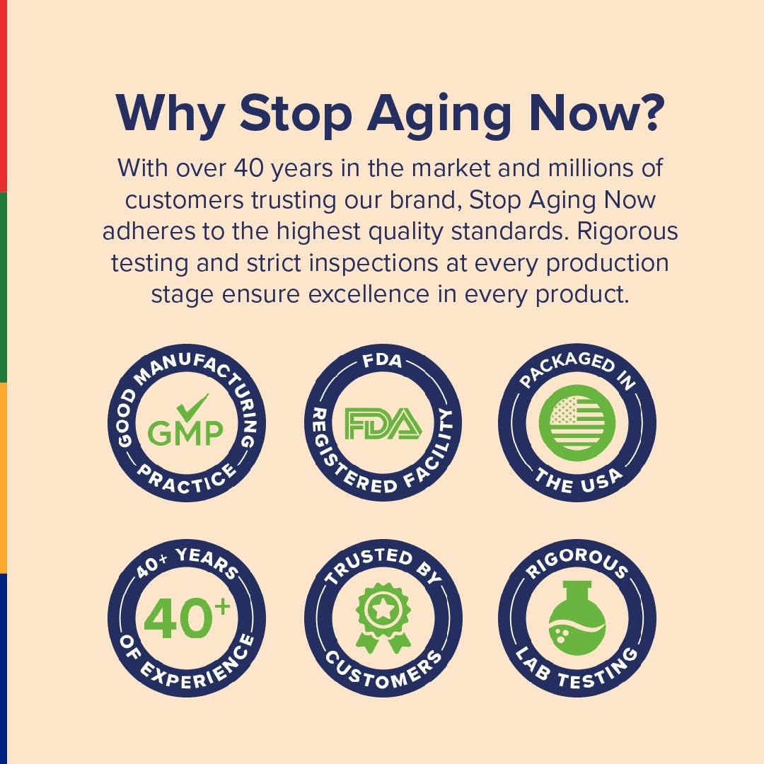 Stop Aging Now - Dynamic Man - Complex Supplement - 30 Vegetarian Capsules Stop Aging Now uk supplements