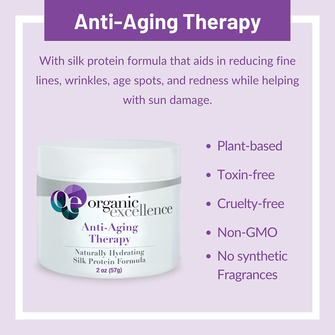 Organic Excellence Organic Moisturizer Face Cream, All Natural Face Moisturizer with Silk Protein to Hydrate, Nourish Protect Skin and Promote Collagen Production Non-Toxic & Fragrance-Free 2 oz Organic Excellence uk supplements