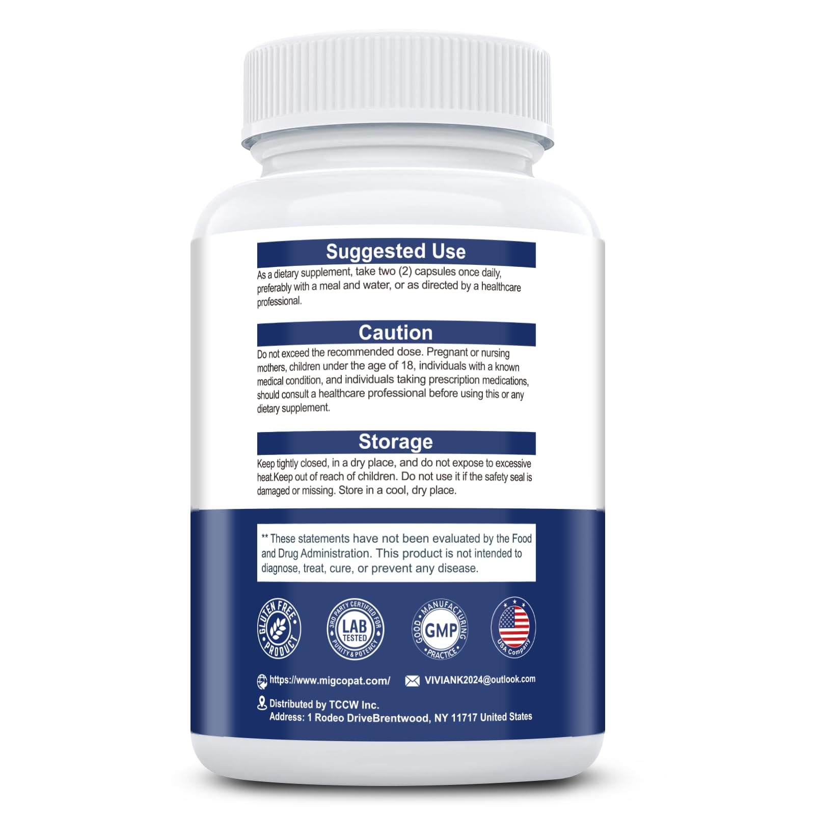 Brain Supplements for Memory & Focus - Nootropic with Bacopa Monnieri, Lion's Mane, Alpha GPC, Phosphatidylserine | Supports Mental Clarity & Cognitive Function | Vitamin B6 & B12-120 Capsules Migcopat uk supplements