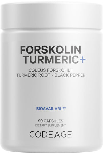 Codeage Forskolin, Pure Forskolin Coleus + Organic Turmeric Root Powder, 95% Curcumins Codeage uk supplements