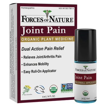 Forces of Nature -Natural, Organic Joint Pain Relief (4ml) Non GMO, No Harmful Chemicals -Alleviate Stiffness, Inflammation from Arthritis, Rheumatoid and Osteoarthritis, Increase Circulation Forces of Nature uk supplements