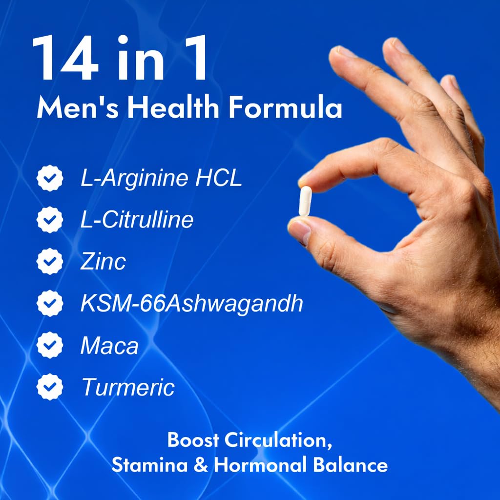 Aureph Vantique Men's NAD+ Supplement with Resveratrol, CoQ10, L-Citrulline & Lycopene - Nitric Oxide Support, Prostate Care, Anti-Aging, Stamina & Cellular Energy Boost 60 Capsules Aureph uk supplements