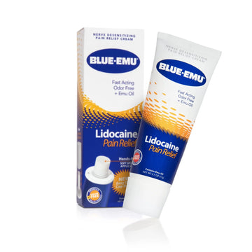 Blue Emu Blue-emu lidocaine Pain Relief Cream Non-Child Resistance Cap, Odor Free, 2.7 Ounce BLUE-EMU uk supplements