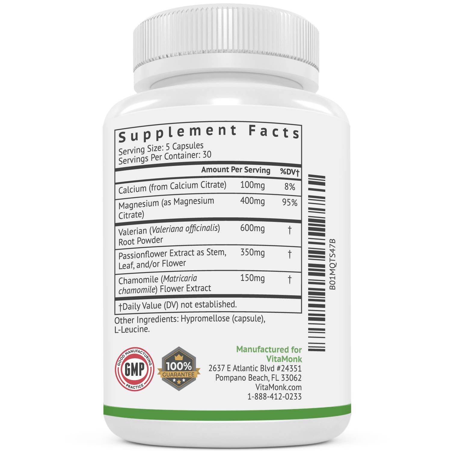 VitaMonk Relaxeril™ All-Natural Muscle Relaxer - Muscle Relaxer Supplement - Complete Muscle Relaxing Formula VitaMonk uk supplements