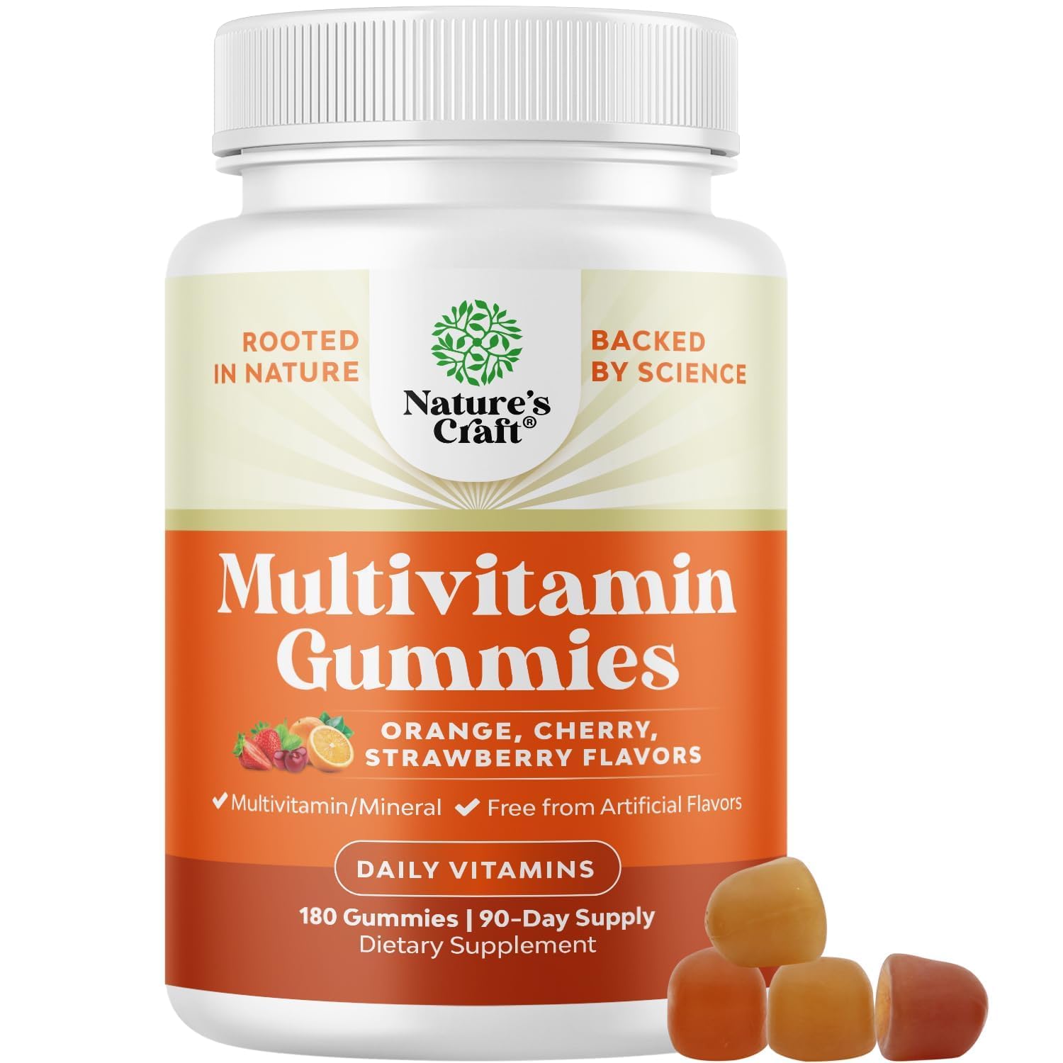 Potent Daily Multivitamin Gummies for Adults - Wellness Blend of Vitamin D A C E B12 Zinc and Biotin - Adult Vitamin Gummy for Energy and Immune Health Natures Craft uk supplements