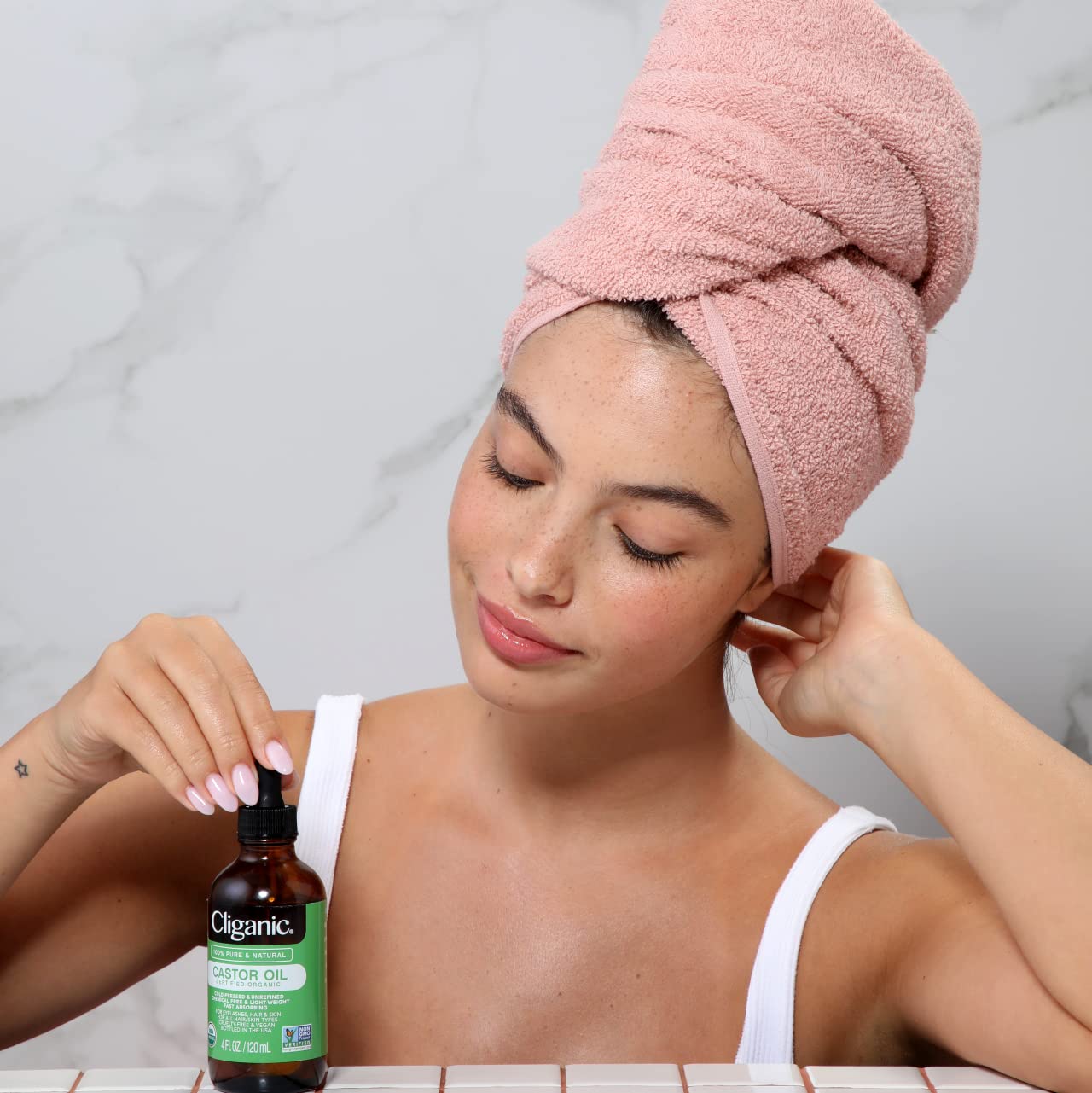 Cliganic Organic Castor Oil, 100% Pure (4oz with Eyelash Kit) - For Eyelashes, Eyebrows, Hair & Skin Cliganic uk supplements