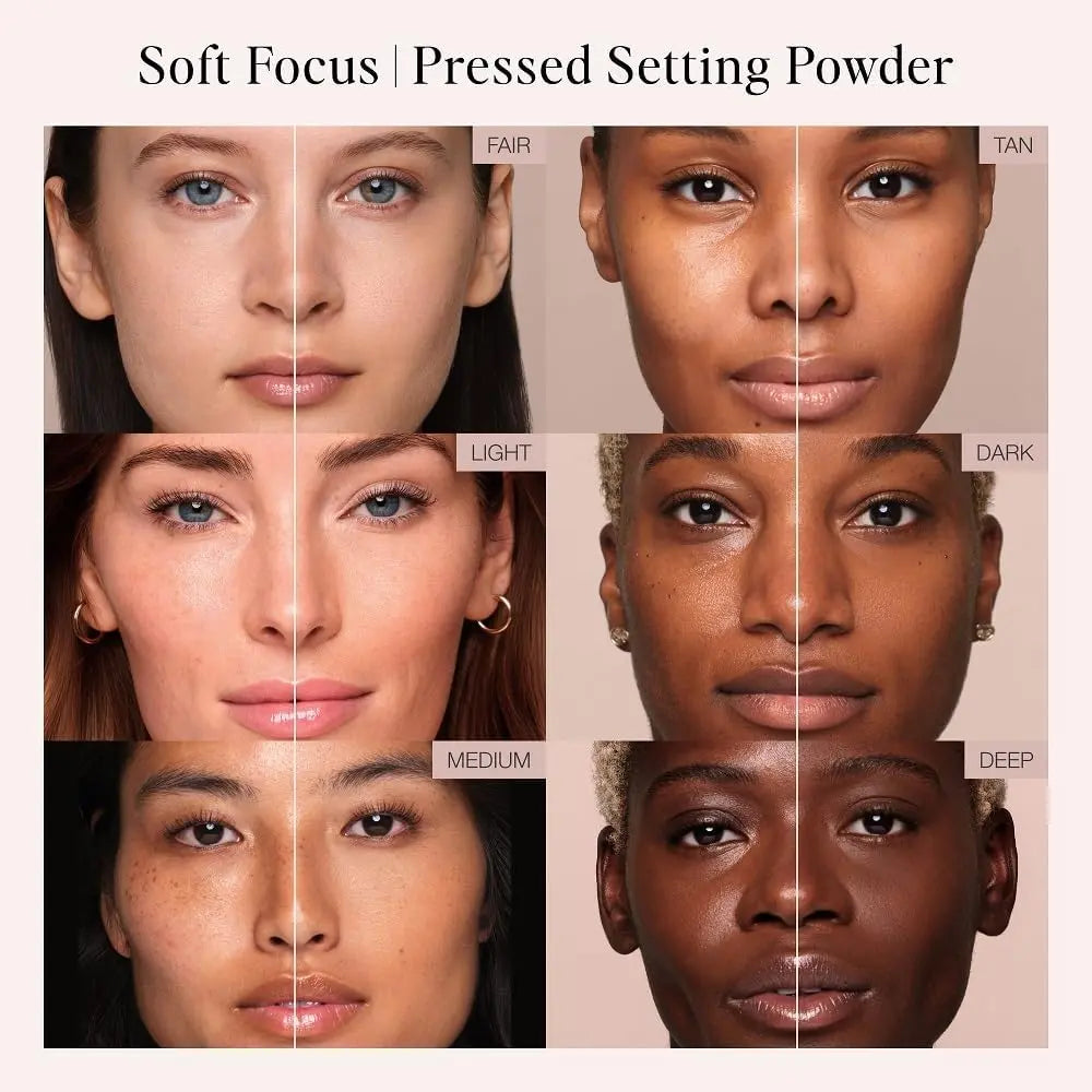 Jouer Soft Focus Hydrate & Setting - Pressed Powder with Matte Finish - Blurring Powder for Fine Lines and Pores - Set Face Makeup Foundation or Concealer - Translucent Jouer uk supplements