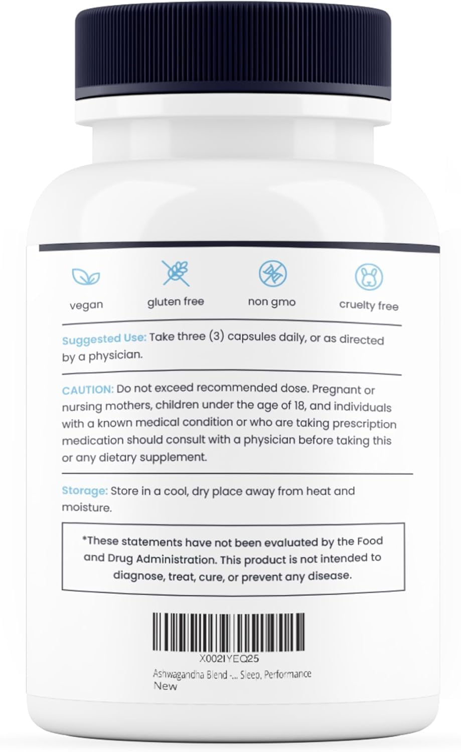 Nature's Pure Blend Ashwagandha Supplements – Organic Ashwagandha Root & Extract for Women and Men – Stress Relief, Sleep, and Mood Support – Athletic Performance & Focus Support – 60 Vegan Capsules Nature's Pure Blend uk supplements