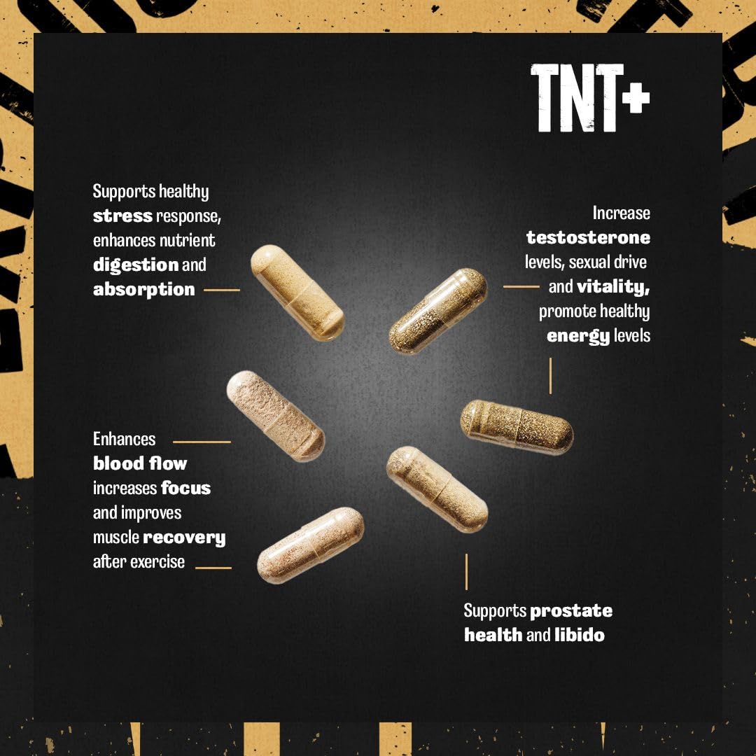 Animal TNT+ - Mens Support, Prostate Support, Adaptogen & Stress Support, Nitric Oxide Animal uk supplements