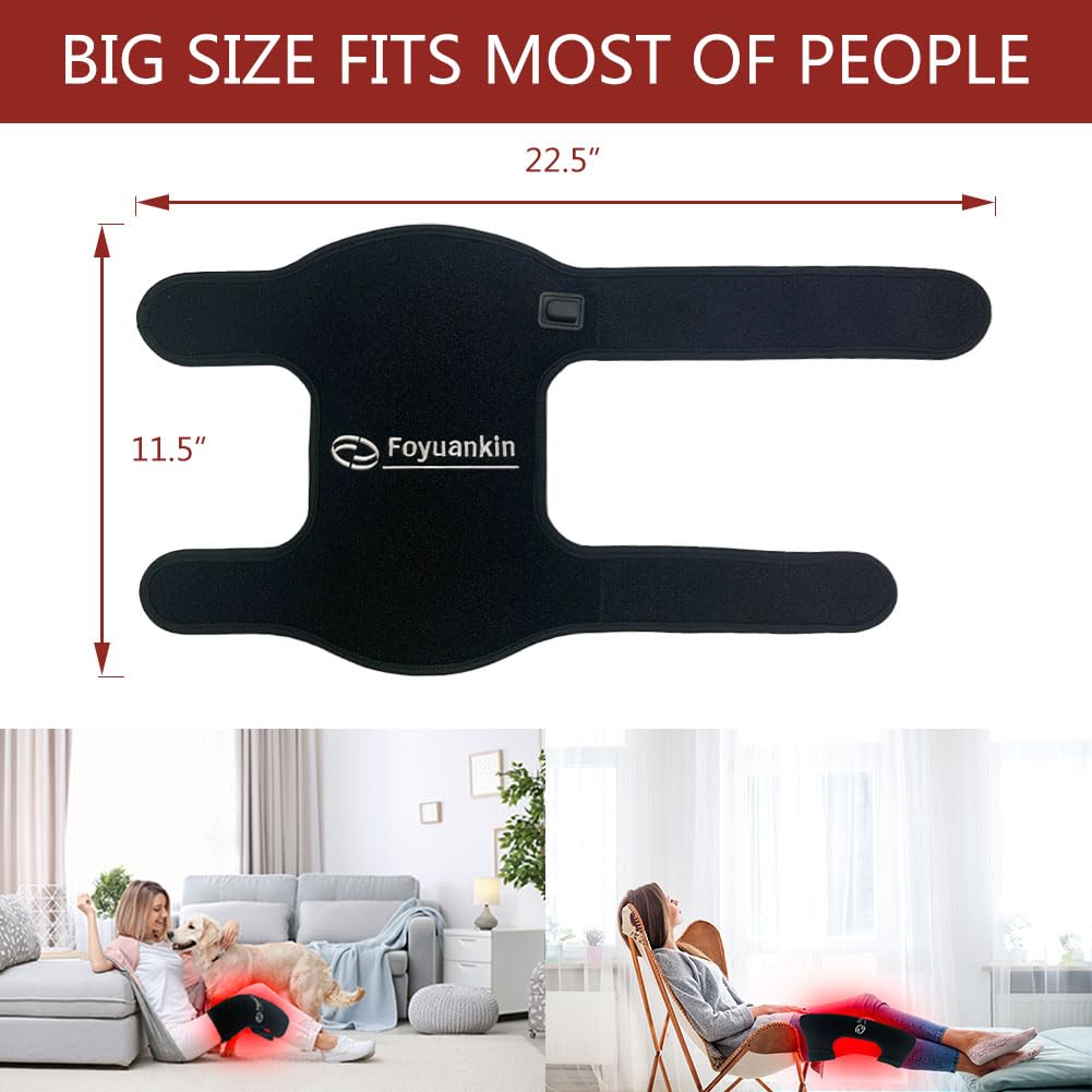 Foyuankin 660nm Red Light Therapy Pad for Joints, 850nm Infrared Light Benefits for Joint Foyuankin uk supplements