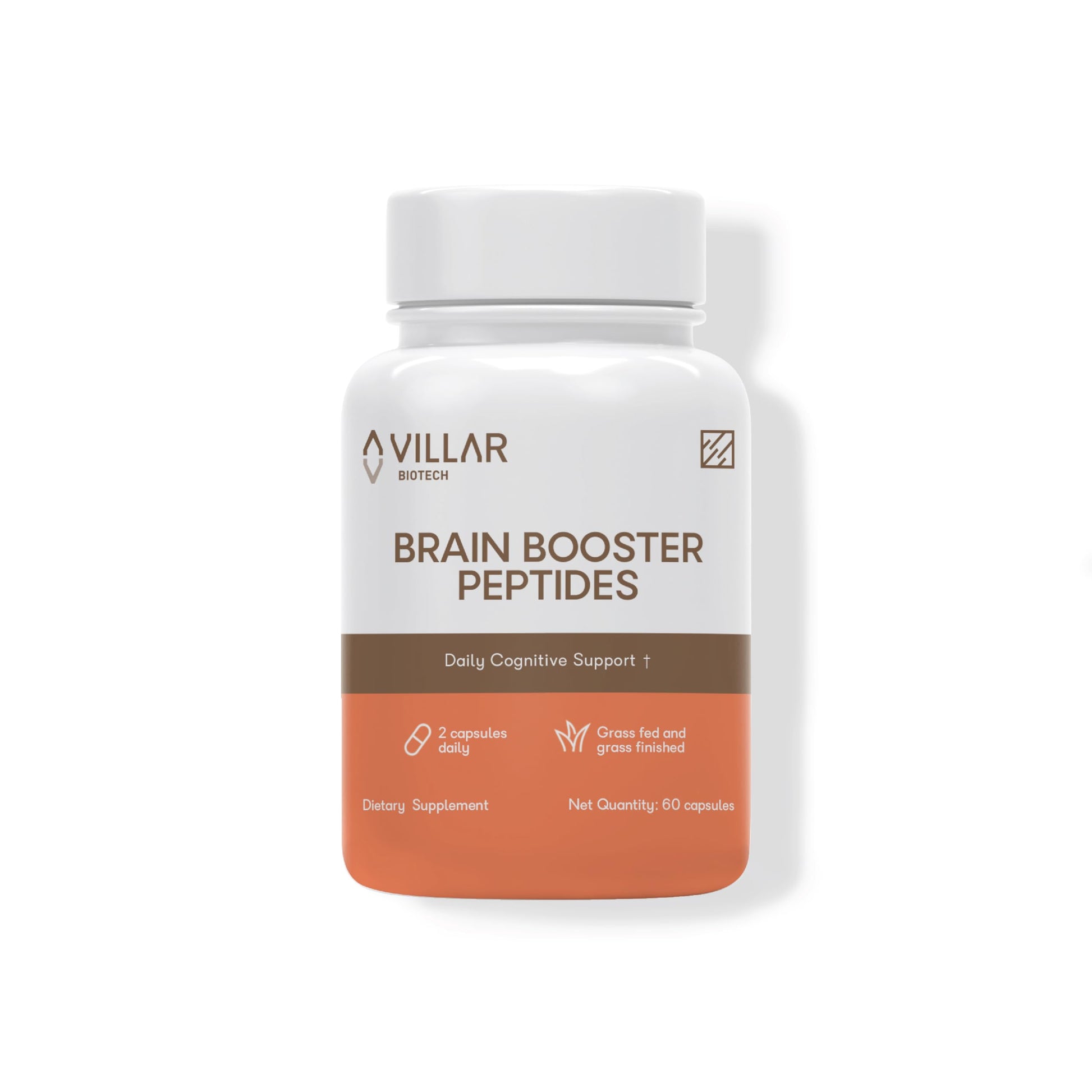 Nootropic Brain Supplement – Grass-Fed Bovine Brain Peptides for Focus, Memory & Mental Clarity – Ancestral Cognitive Support – Argentine Pasture-Raised, Non-GMO – 60 Capsules VILLAR BIOTECH uk supplements