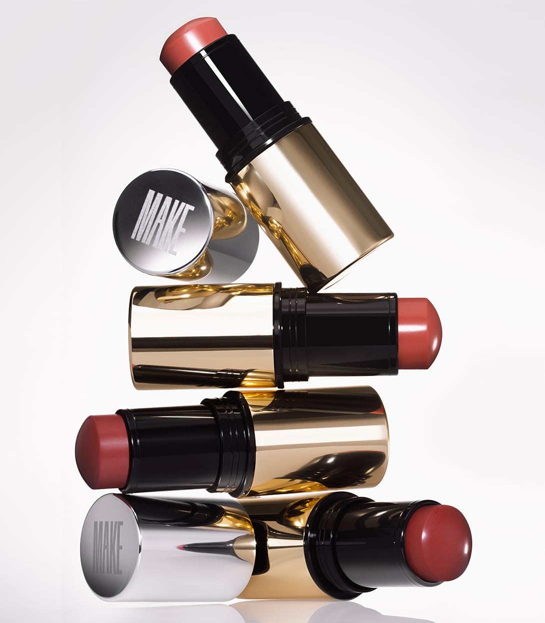 MAKE Beauty Heat Stroke Cream Blush Stick for Cheeks with Natural Hydrating Dewy Finish. Creamy Gel Blush Balm - Shade Baked, Deep Chocolate Brown Cheek Tint MAKE uk supplements