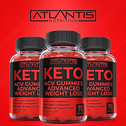 Keto ACV Gummies for Weight Loss - Supports Digestion, Advanced Weight Loss, Detox Atlantis Nutrition uk supplements