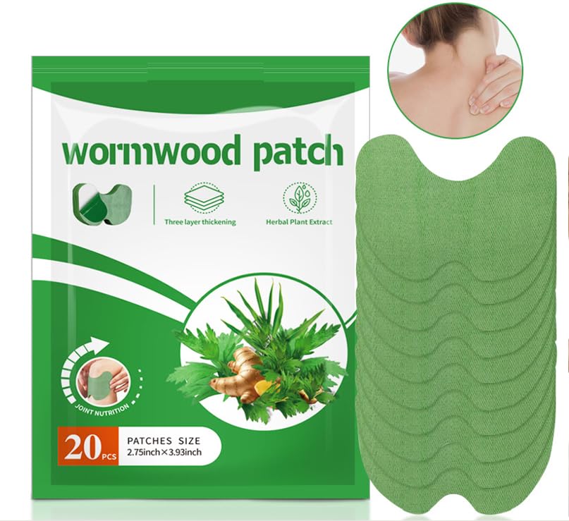 NiTa HyHy Wormwood Knee Pain Patches,Herbal Knee Patches for Pain Relief Extra Strength,Sciatica Pain Relief,for Knee, Back, Neck, Shoulder,20 Count NiTa HyHy uk supplements