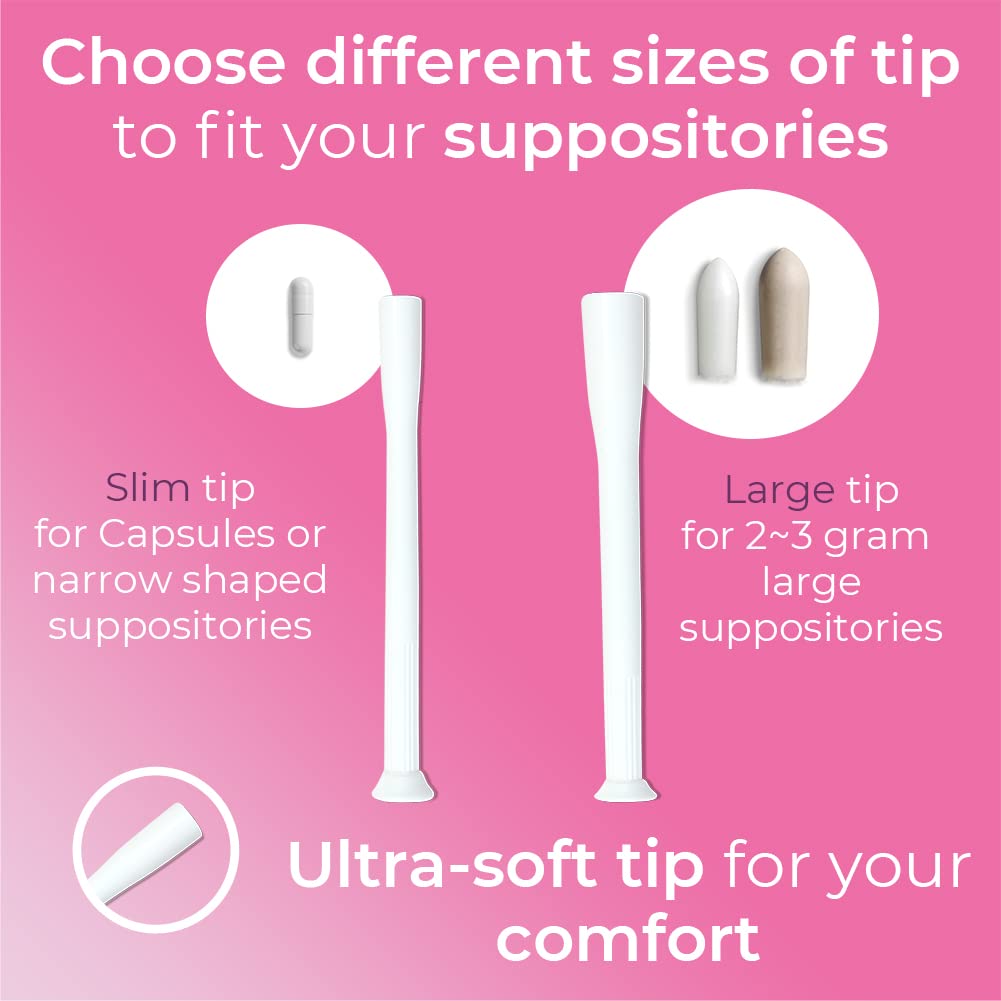 Natureland [10 Pack] Vaginal Suppository Applicators for Women, Soft Tip Auxiliary Tool for Pills Natureland uk supplements