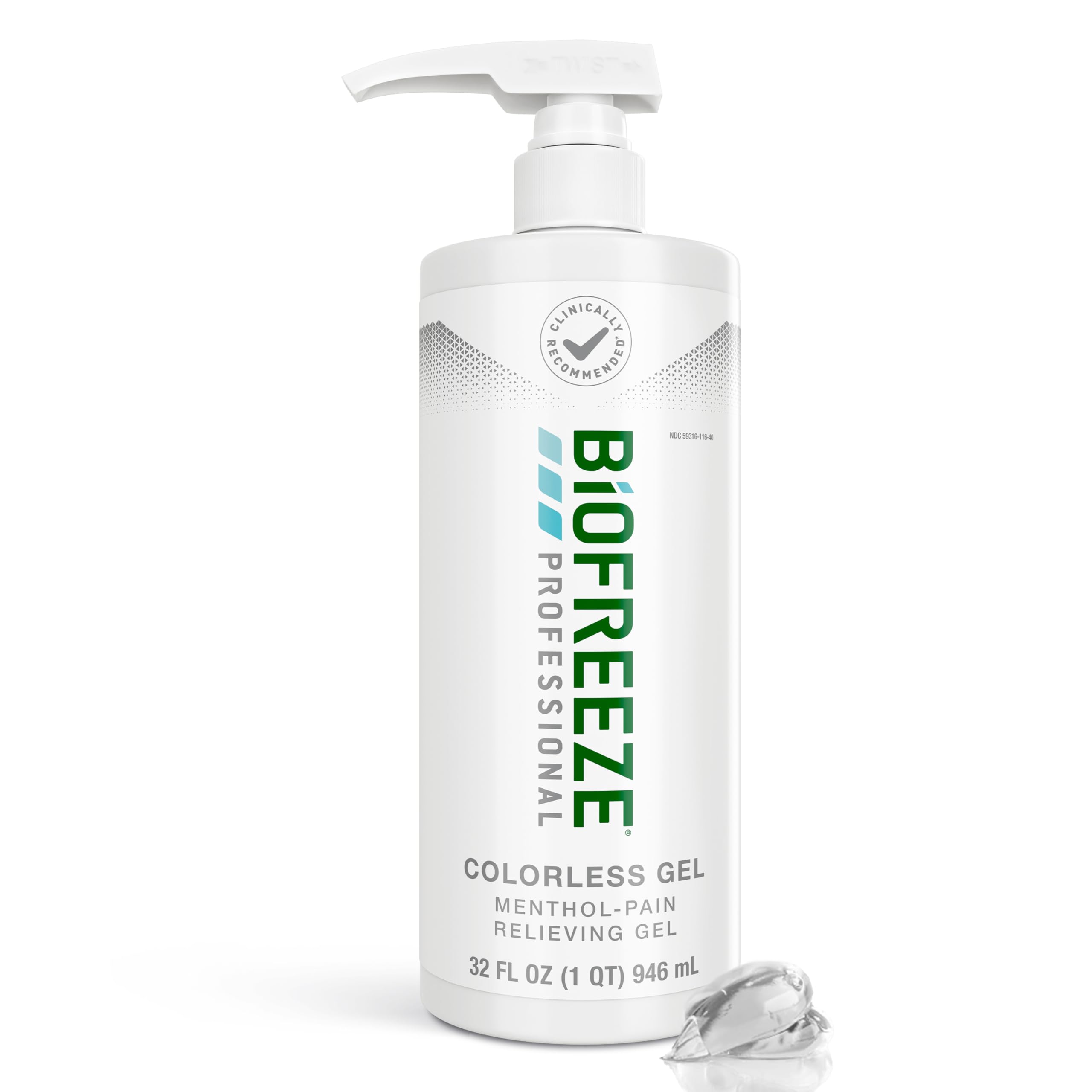 Biofreeze Professional Gel Pain Relief for Knee, Neck, Hip, Joint, Shoulder, & Simple Backache, Arthritis Pain Reliever, Sore Muscle Relief, Colorless Menthol Gel 32 Fl Oz Biofreeze uk supplements