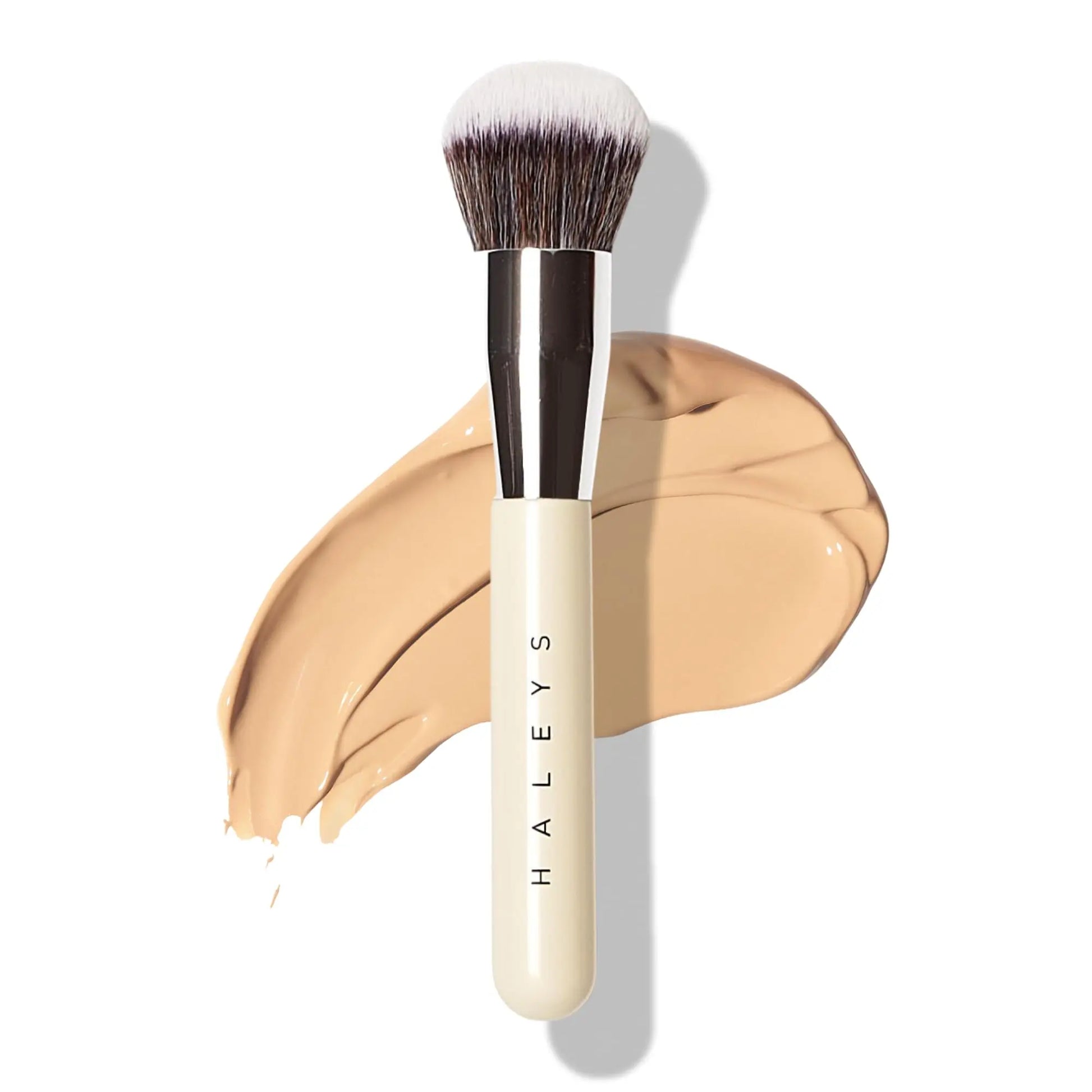 Haleys Beauty Kabuki Foundation Brush For Applying Powder, Foundation, Bronzer, Blush, and Mineral Make up, Soft Bristles, Seamless Blending, Makeup Brushes Essential, Vegan & Cruelty Free HALEYS uk supplements