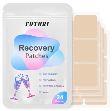 FUTHRI Recovery Patch 24 Pack: Wake Up Refreshed with Natural Ingredients - Waterproof & Skin-Friendly - Pre-Drink Patch for Festivals & Nights Out FUTHRI uk supplements