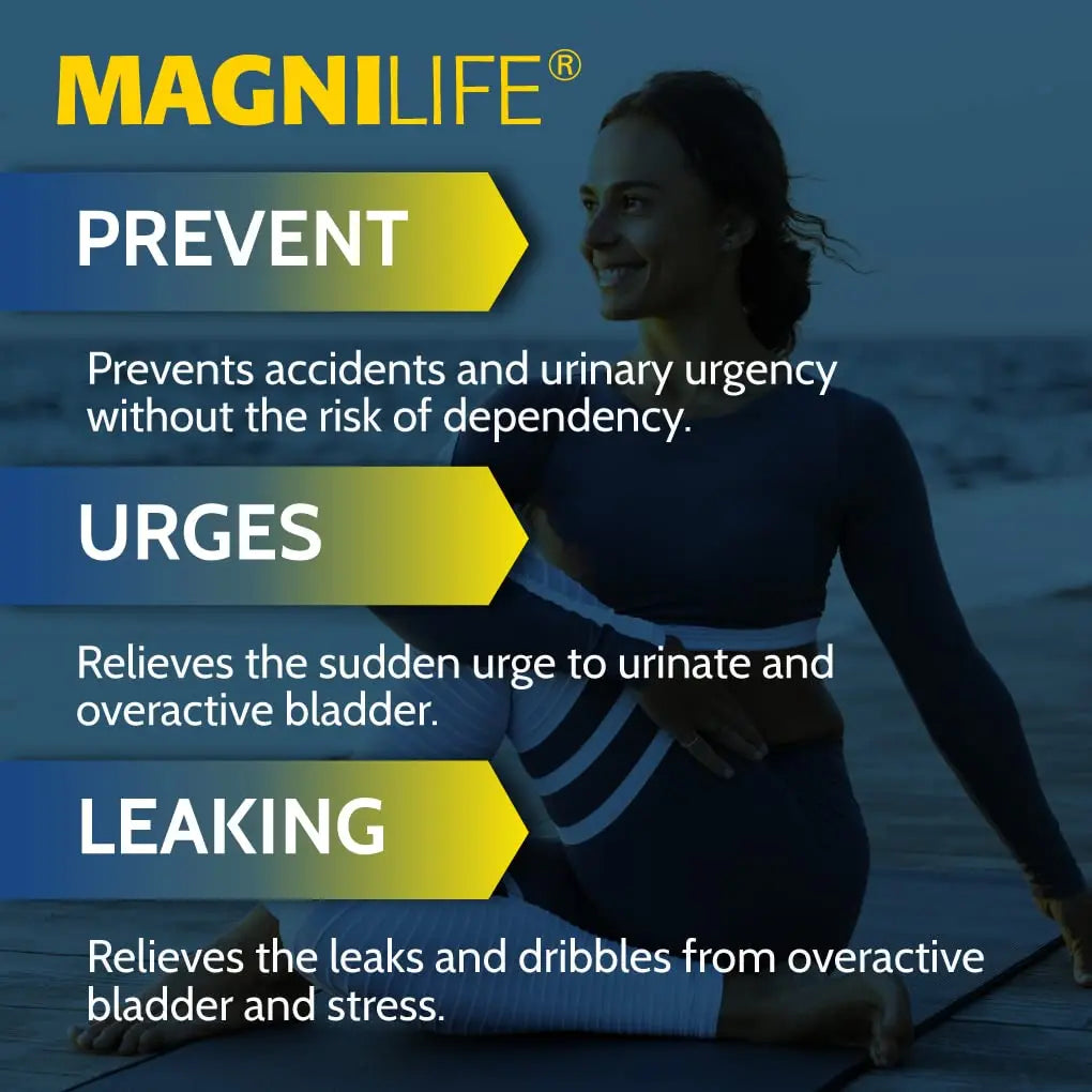 MagniLife Bladder Relief Tablets (125 Ct), Fast-Dissolving Homeopathic Support for Overactive Bladder, Leaks from Sneezing, Coughing or Movement, Daily Use Formula Safe for Men & Women MagniLife uk supplements