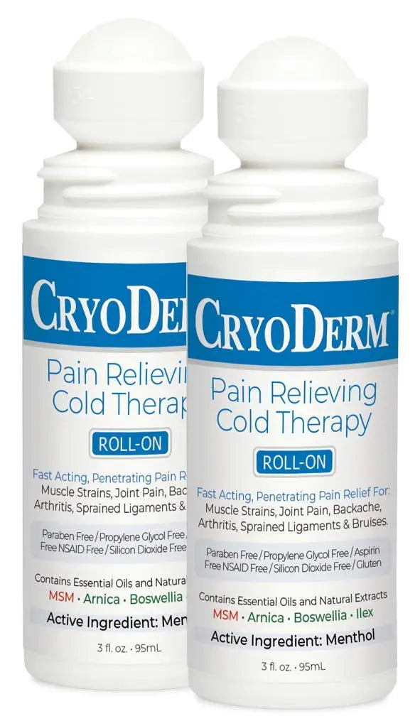 Cryoderm Pain Relieving Roll On 3 oz 2 PACK CryoDerm uk supplements