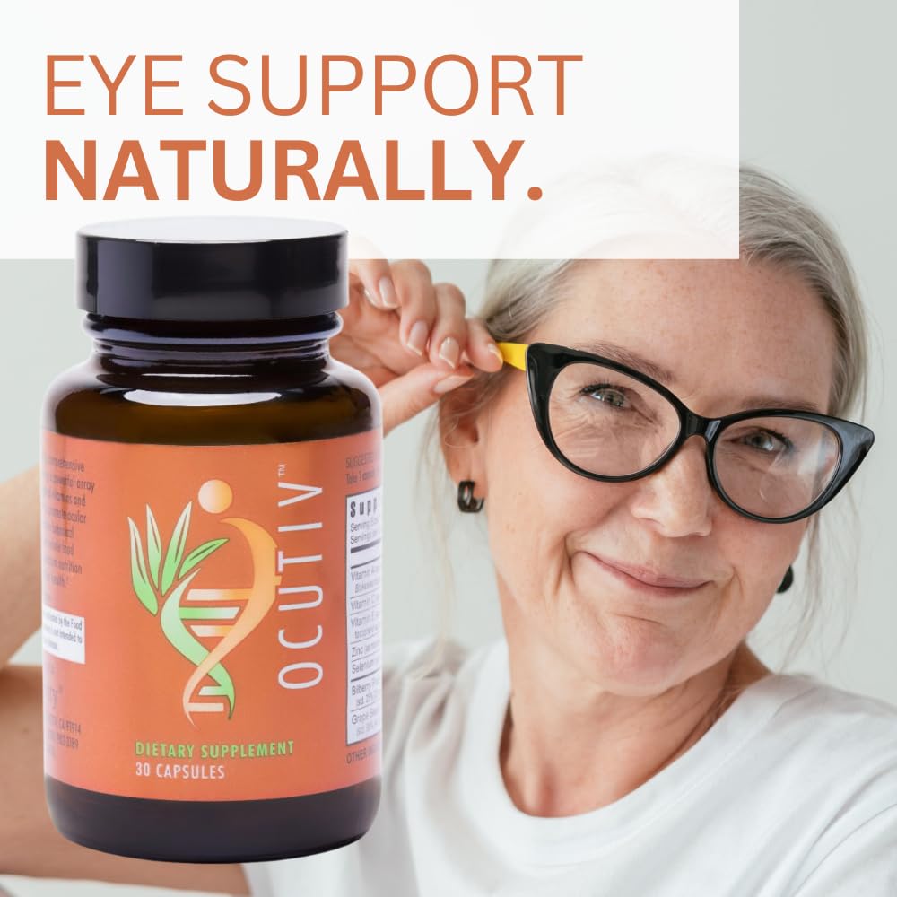 Youngevity Ocutiv™ - Eye Vitamin & Mineral Supplement - Contains Vitamin A, C, E, Zinc, Bilberry, Lutein, Lycopene, Zeaxanthin, Astaxanthin - 30 Capsules Youngevity uk supplements