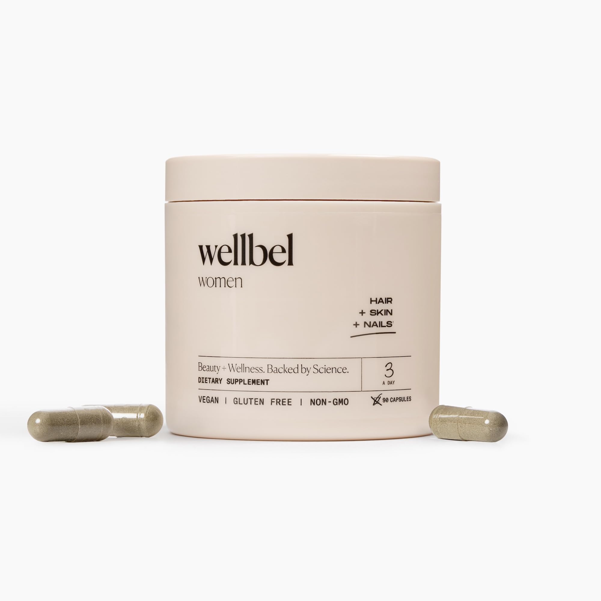 WELLBEL Women Clean Supplement for Hair, Skin, and Nails, Vegan, Gluten Free and Non GMO 90 Count WELLBEL uk supplements