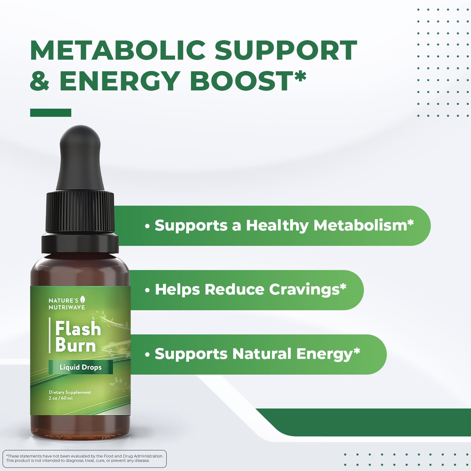 Flash Burn – Natural Plant-Based Liquid Supplement with Maca, Grape Seed, Green Tea & Ginseng – Made in USA, Non-GMO, Gluten-Free, Dairy-Free, Vegetarian - 2 Fl Oz (40 mL), 1 Month Supply Nature’s NutriWave uk supplements