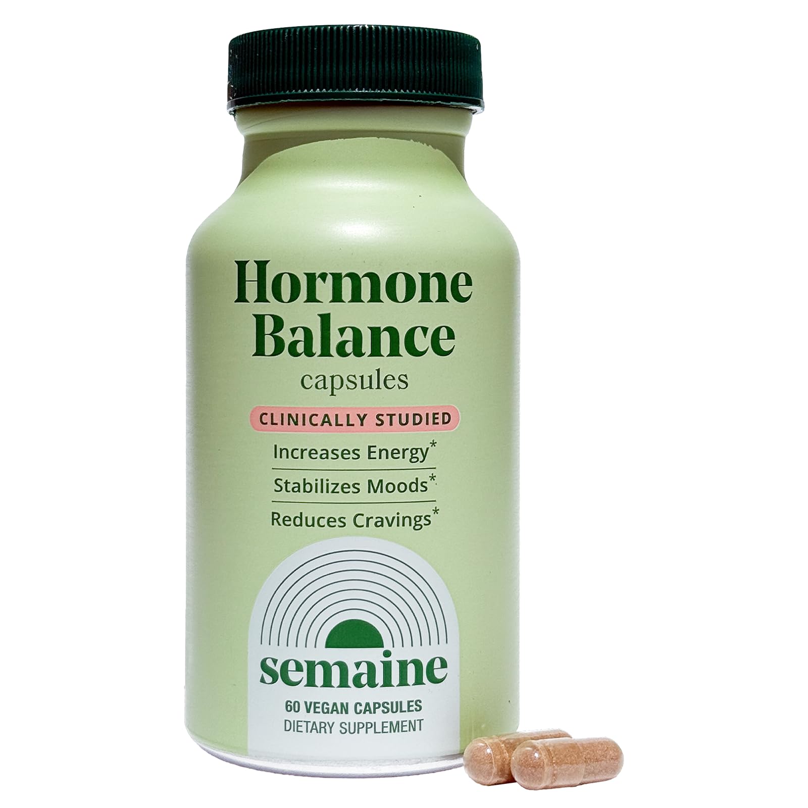 Semaine Hormone Balance – Clearer Skin, Enhanced Moods, Deeper Sleep & Happier Hormones. Hormone-Free, Vegan Capsule, Multi-Symptom Support (60 ct) Semaine uk supplements