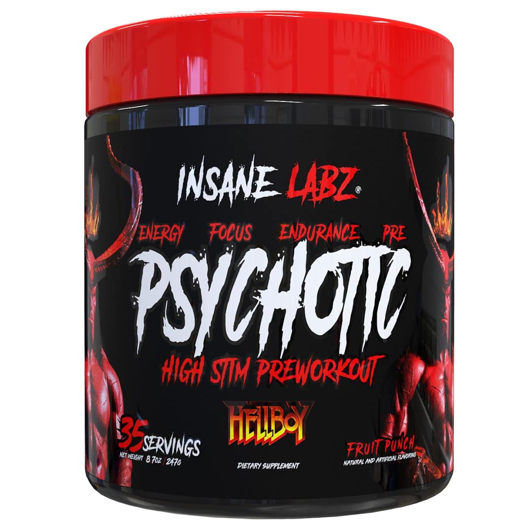 Insane Labz Psychotic, High Stimulant Pre Workout Powder, Extreme Lasting Energy Insane Labz uk supplements