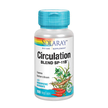 SOLARAY Circulation Blend SP-11B | Herbs & Cell Salt for Healthy Circulatory System Support | 50 Servings | 100 VegCaps SOLARAY uk supplements