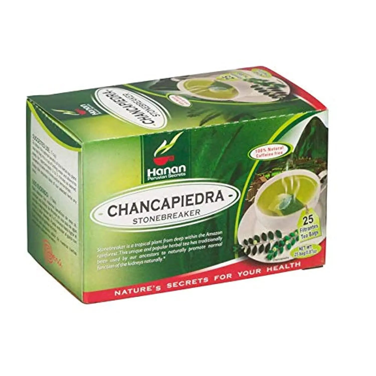 Stone Breaker Chanca Piedra Herbal Tea - 100% Naural from Peru ( 25 Tea Bags ) Natural Kidney Cleanse & Gallbladder Stones Support– Detoxify Urinary Tract, Flush Impurities, Clear Urinary System Wuguny uk supplements