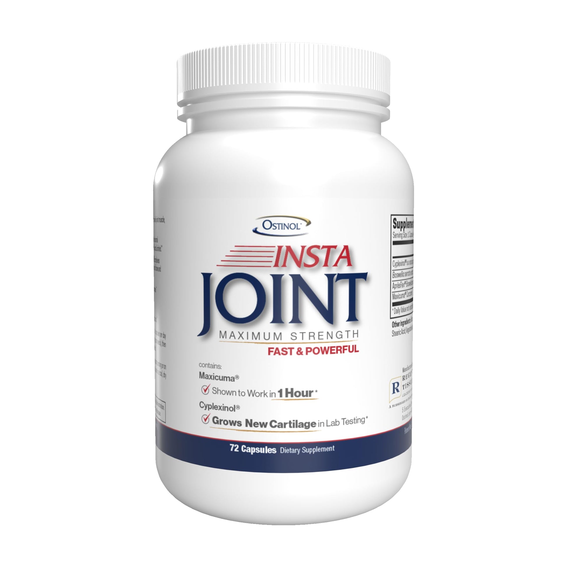 Ostinol Insta Joint Maximum Strength – Advanced Joint Support Capsules with Cyplexinol®, Maxicuma®, ApresFlex® & Boswellia – Supports Cartilage, Flexibility & Mobility – 72 Capsules ZYCAL uk supplements