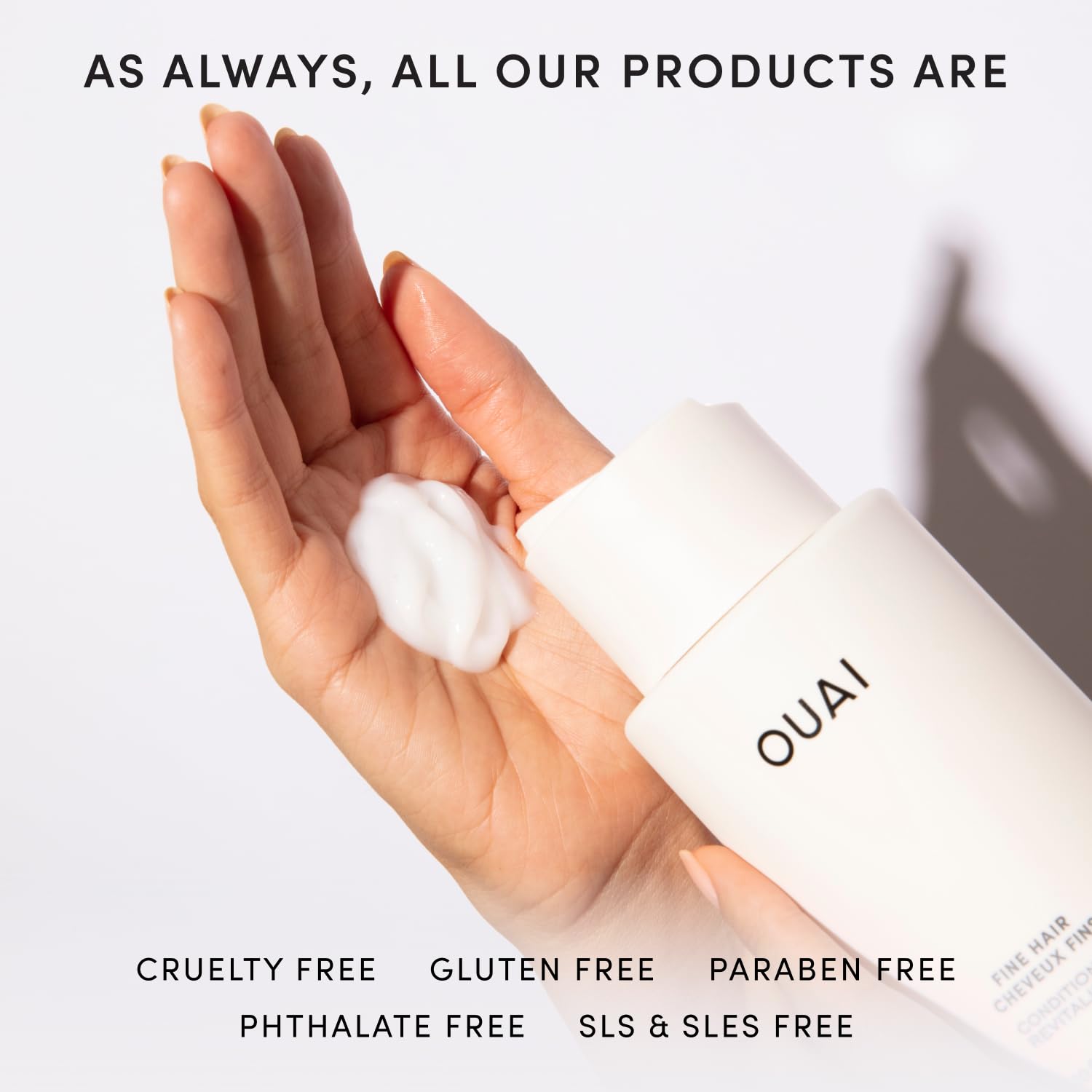 OUAI Fine Hair Conditioner Refill - Volumizing Conditioner Made with Keratin, Biotin and Chia Seed Oil - Adds Softness, Bounce and Volume - Free from Parabens, Sulfates, and Phthalates (32 Oz) OUAI uk supplements