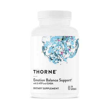 THORNE - Emotion Balance Support - Supports Mood & Stress Management* - Vitamins B6, B12 & C, 5-HTP, GABA, Rhodiola, Folate (5-MTHF) & L-Tyrosine - Third-Party Certified - Gluten-Free - 120 Capsules THORNE uk supplements