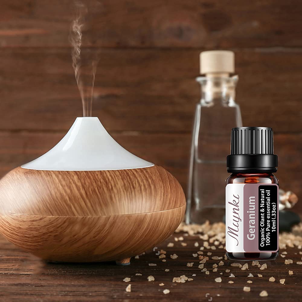 Geranium Essential Oil for Diffuser for Home Kids Women Candle Soap Making DIY -10ml Miyuki uk supplements