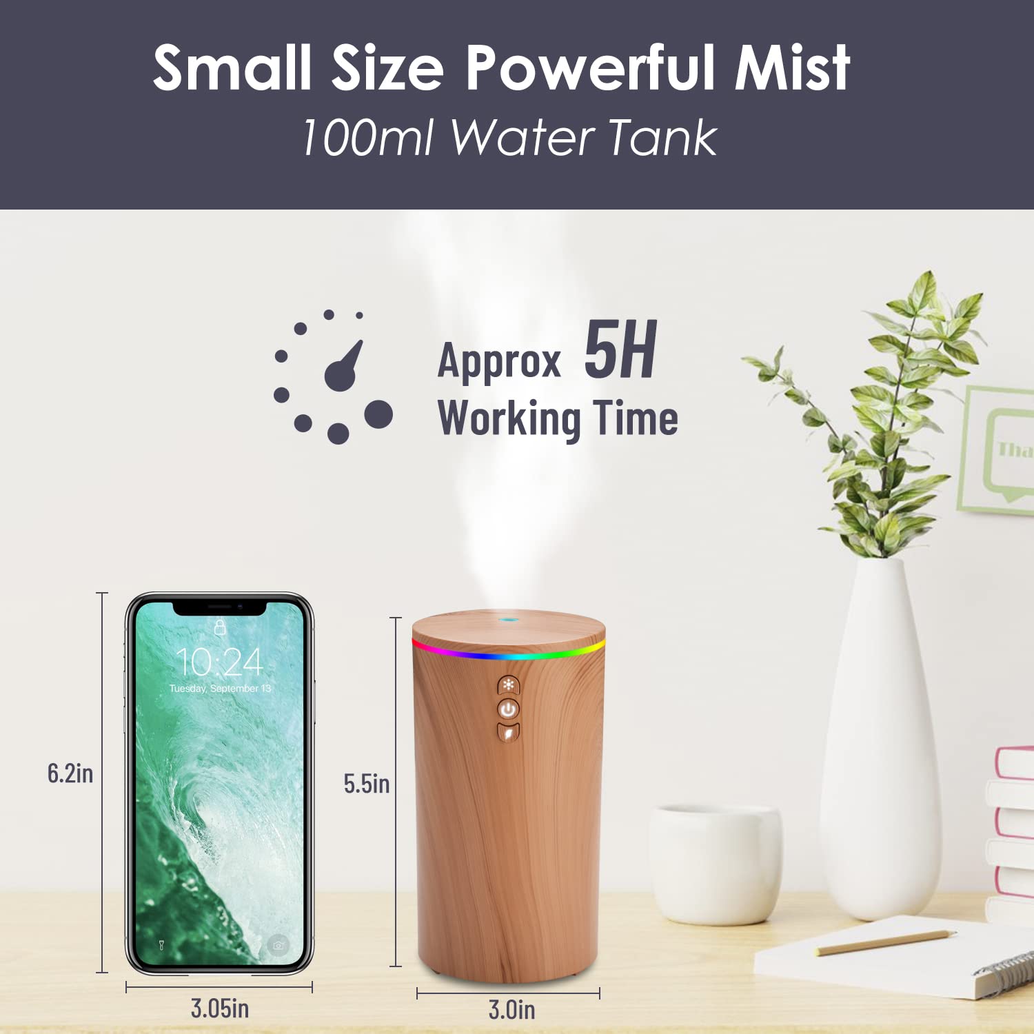 Car Diffuser, USB Essential Oil Diffuser Ultrasonic Car Humidifier Aromatherapy Diffusers hcjylly uk supplements