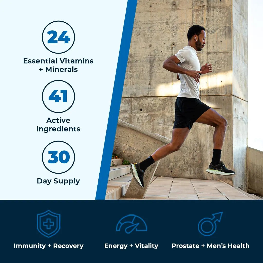 VitaMedica Men’s Multivitamin with Prostate Health Support | Vitamins, Minerals, Omega3s and Saw Palmetto | Box of 30 Easy Daily Packs | VitaMedica uk supplements