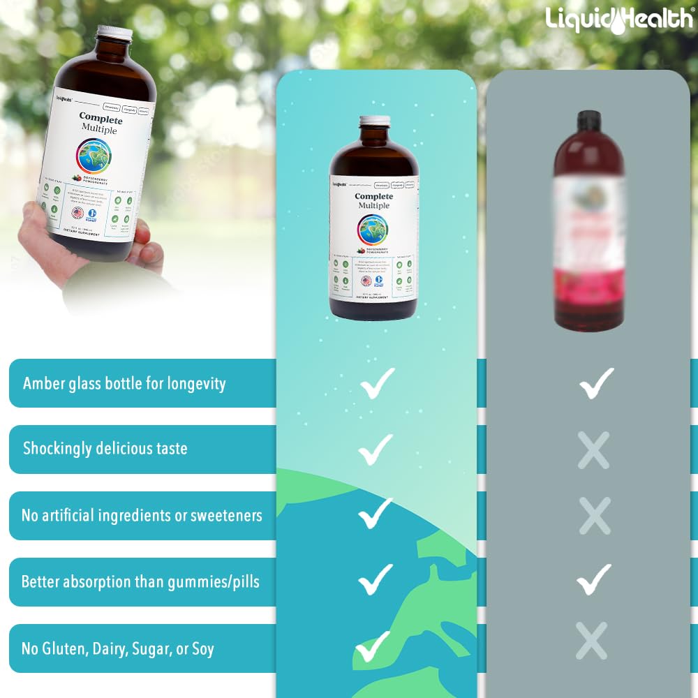 LIQUIDHEALTH 32 Oz Liquid Multivitamin for Adult Men & Women - Complete Multiple LIQUIDHEALTH uk supplements