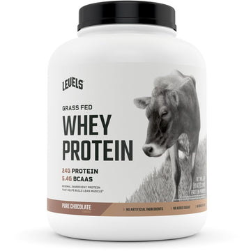 Levels Grass Fed 100% Whey Protein, No Hormones, Pure Chocolate, 5LB Levels Nutrition uk supplements