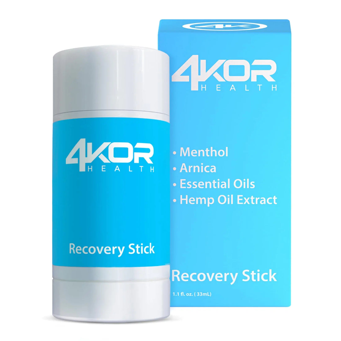 4KOR Hemp Infused Balm Stick – Topical Skin Balm with Cooling & Warming Sensation | Portable, Non-Greasy Twist-Up | 1 oz 4KOR Fitness uk supplements