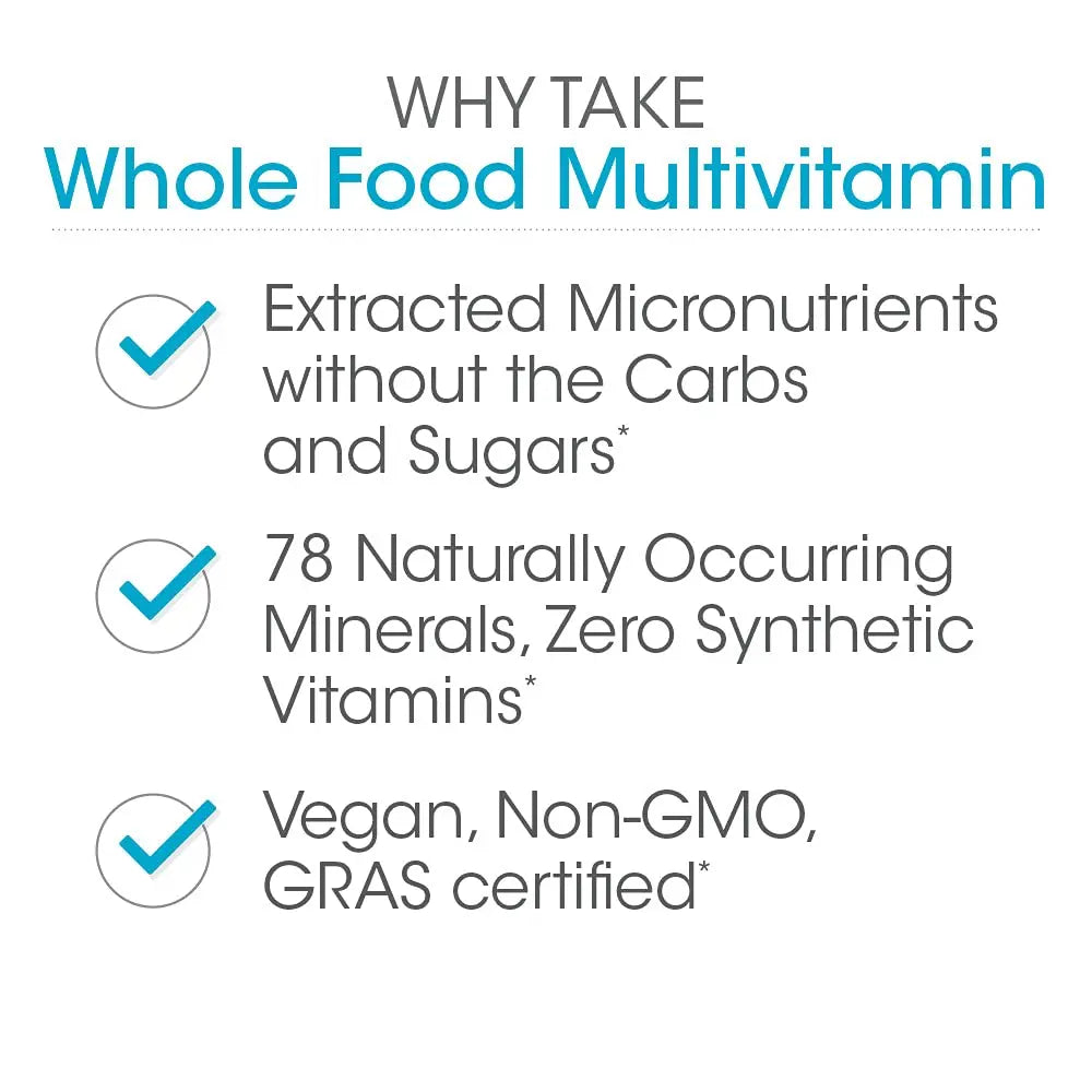Silver Fern Whole Food Daily Multi Vitamin w/Trace Mineral Blend Supplement - 1 Bottle - 60 Vegicaps - 30 Day Supply - Natural Silver Fern uk supplements