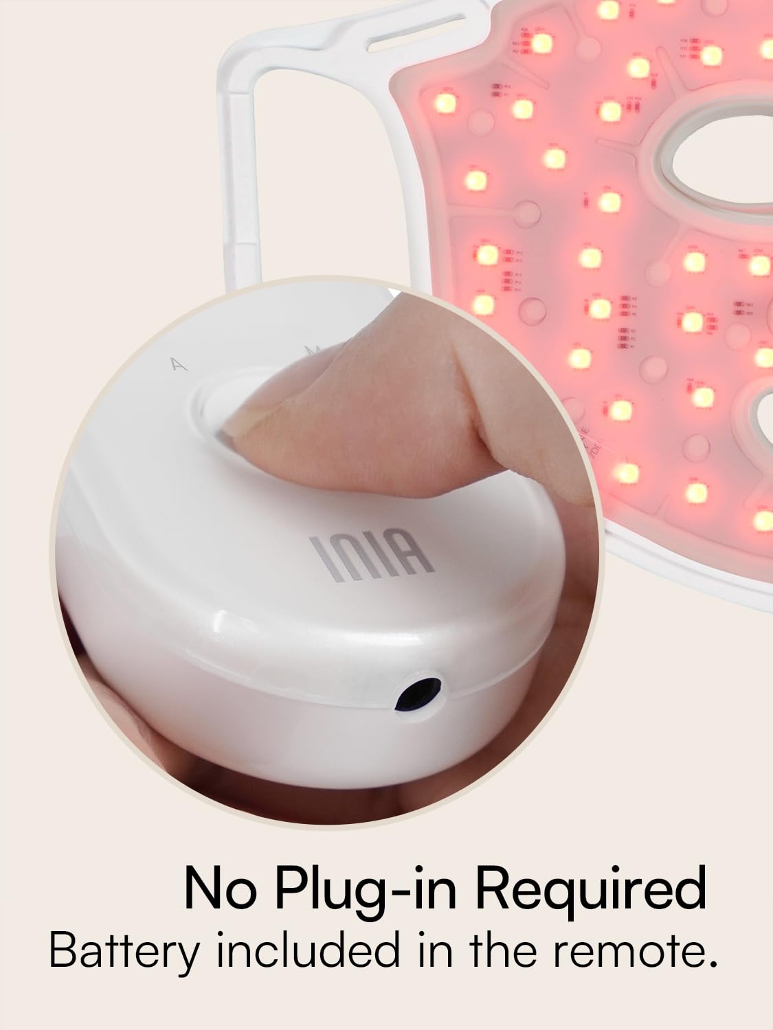 INIA GLOW Light Therapy Mask for Face, LED Mask with Red Blue Green Light and Advanced Near-Infrared INIA uk supplements