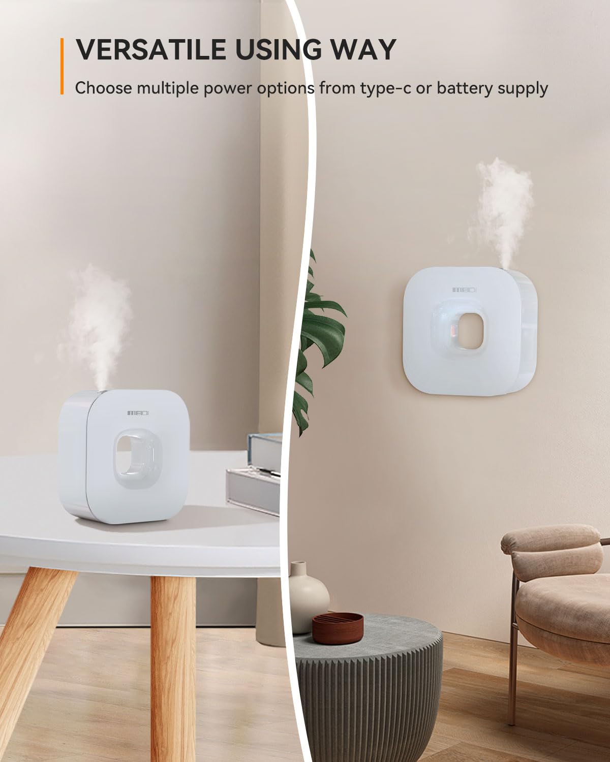 MEIDI Waterless Essential Oil Diffuser - Bluetooth Cordless Aromatherapy Diffuser with App Control MEIDI uk supplements