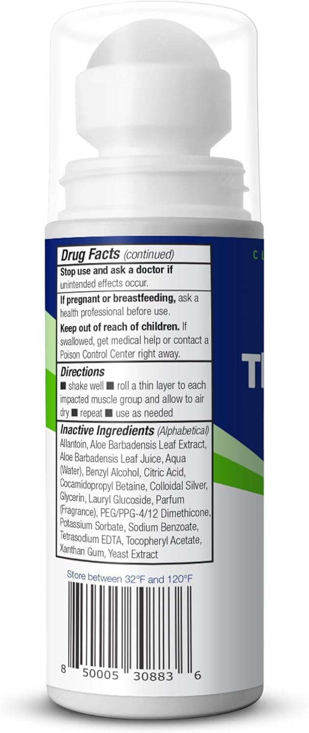Theraworx Relief for Muscle Cramps Roll-On Fast-Acting Muscle Spasm, Leg Soreness with Magnesium Sulfate - 2.5 oz - 2 Count Theraworx uk supplements