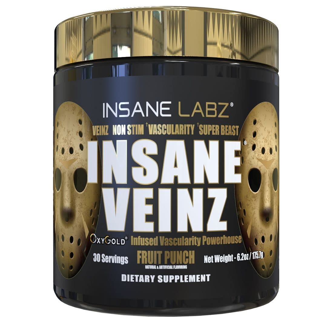 Insane Labz Psychotic Gold and Insane Veinz Gold Pre Workout Nitric Oxide Booster Stack Insane Labz uk supplements
