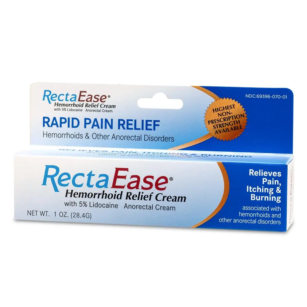 RectaEase (2 Pack) 5% Lidocaine Hemorrhoid Relief Cream 1 oz Tube, Anorectal Cream, Rapid Numbing Relief, Hemorrhoid Treatment from Itch and Burn RectaEase uk supplements