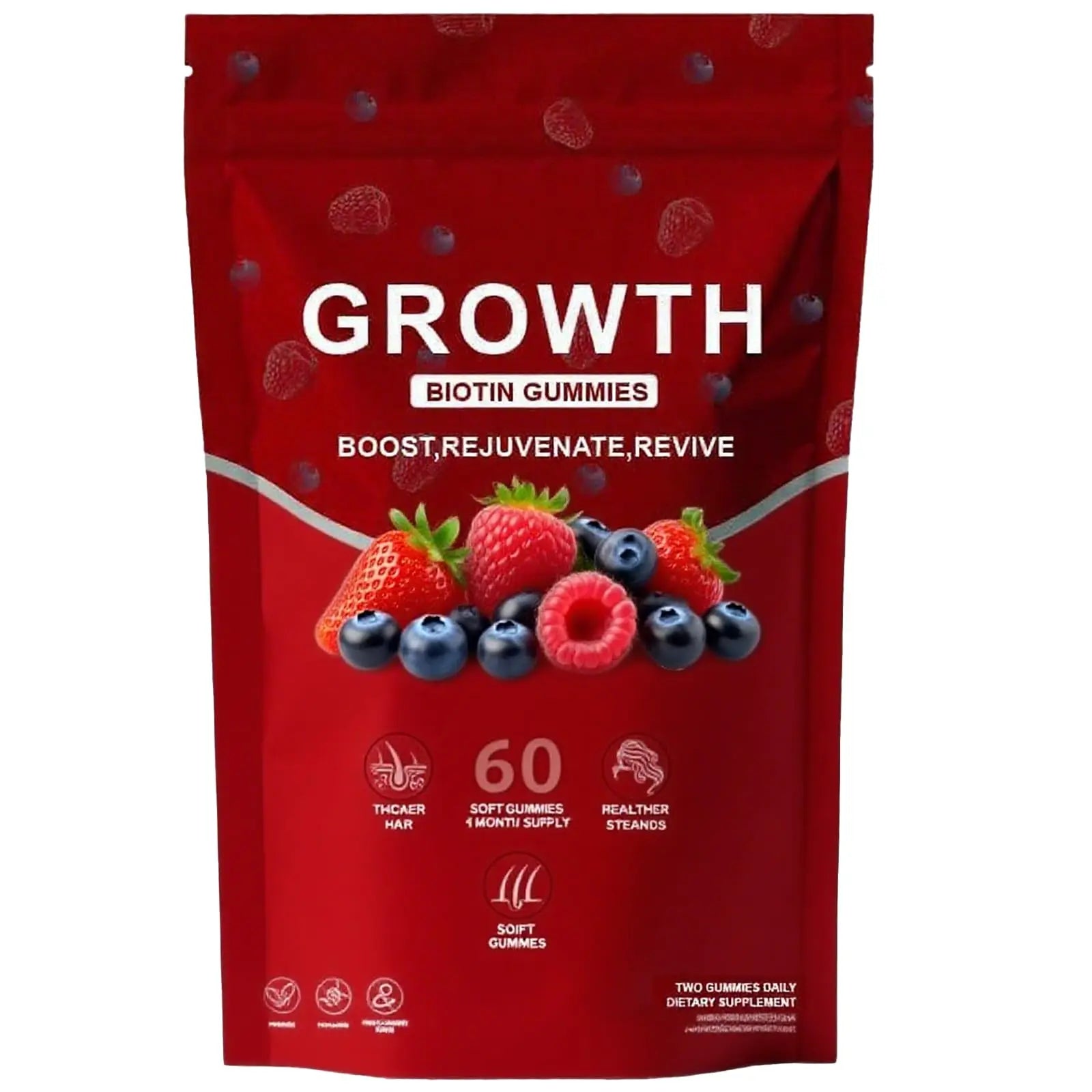 BDQBDQ Lumin Hair Growth Gummies, Infused with Biotin, Vitamins, and Botanical Extracts to Support Healthy Hair Growth and Strength BDQBDQ uk supplements