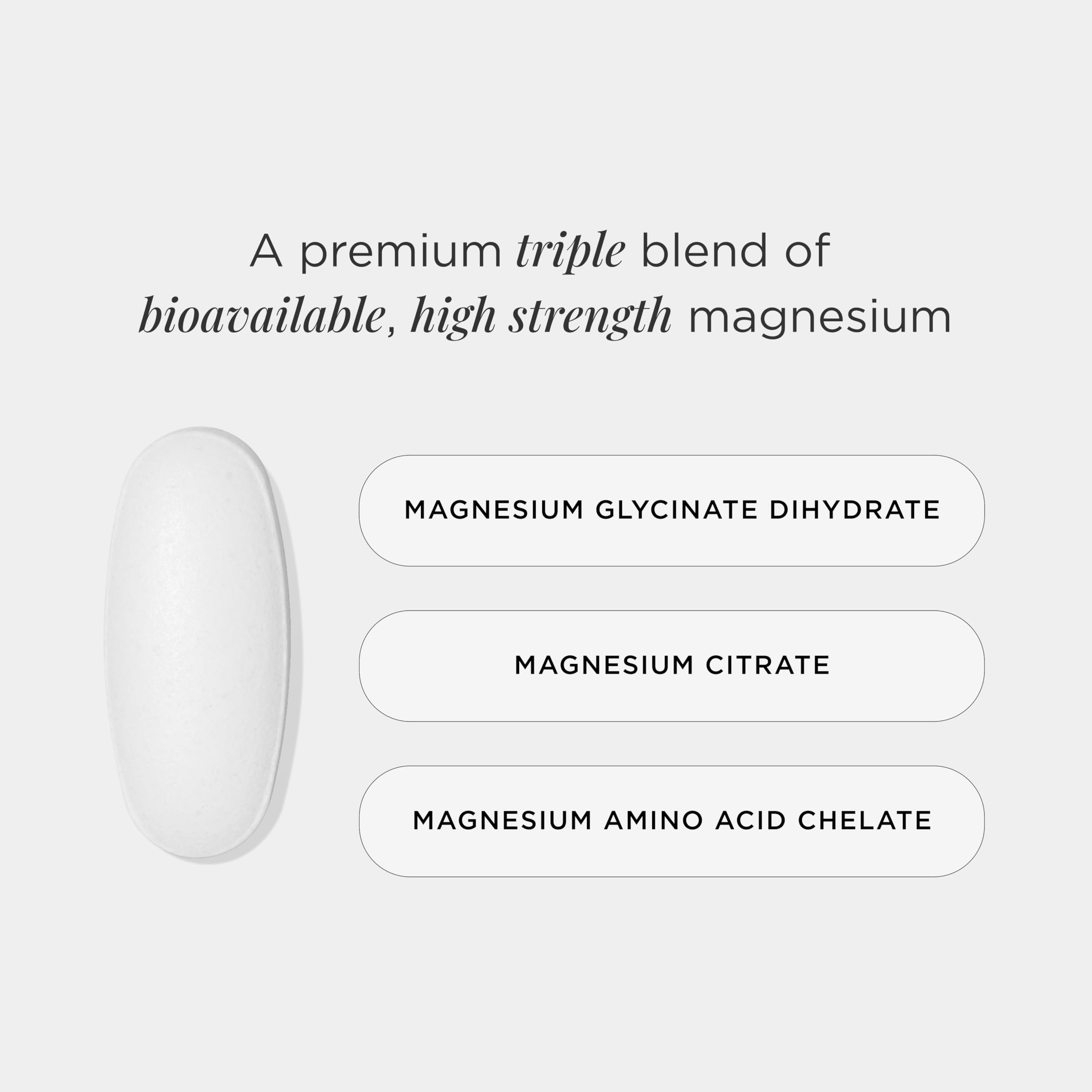 JSHealth Vitamins Advanced Magnesium Supplements with Magnesium Glycinate & Citrate for Muscle Relaxation (60 Tablets) JSHealth uk supplements